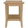 Bathroom Side Table 19.7"x13.8"x17.7" Solid Wood Teak