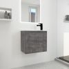 Bathroom Vanity with Sink 22 Inch for Small Bathroom,Floating Bathroom Vanity with Soft Close Door,Small Bathroom Vanity with Sink, 22x13 (KD-Packing)