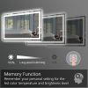 LED Bathroom Vanity Mirror with Light,55*30 inch, Anti Fog, Dimmable,Color Temper 5000K,Backlit + Front Lit