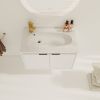 30 Inch Wall Mounted Bathroom Vanity With Sink, Soft Close Doors, For Small Bathroom (KD-PACKING)