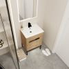 24 Inch Bathroom Vanity With Sink, Freestanding Bathroom Vanity or Floating is Optional Conversion24*18-00324IMO-1(KD-Packing)