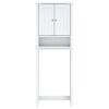 Over-the-Toilet Storage BERG White 23.6"x10.6"x64.8" Solid Wood