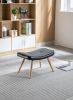 Wooden Step ottoman,Wooden Step Stool for Adults,Square Cushion Foot Stool,Small Stool with Non-Slip Pad,Wood Stool Suitable for Bedroom