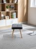 Wooden Step ottoman,Wooden Step Stool for Adults,Square Cushion Foot Stool,Small Stool with Non-Slip Pad,Wood Stool Suitable for Bedroom