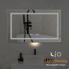 24''x40''LED Lighted Bathroom Medicine/Mirror Cabinet with Light-Sensor Night Light