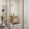 24 Inch Bathroom Vanity With Sink, Freestanding Bathroom Vanity or Floating is Optional Conversion24*18-00324IMO-1(KD-Packing)