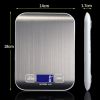 Digital Kitchen Scale 1 Piece, Rechargeable Without Battery Stainless Steel Kitchen Scale, 10kg/1g High Precision And Quick Reaction