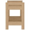 Bathroom Side Table 17.7"x11.8"x17.7" Solid Wood Teak
