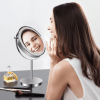 8-inch Makeup Mirror with Lights, Double Sided 1X/10X Magnifying Mirror, 3 Color Lighting Dimmable Vanity Mirror with 360Â° Swivel